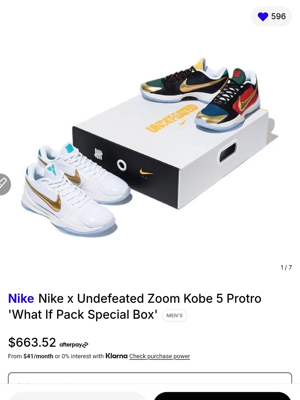 Limited Edition Kobes Nike UNDFTD-Pack Box Labels in Black and White